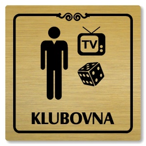 Klubovna, 118x118mm, zlatá, Texas
